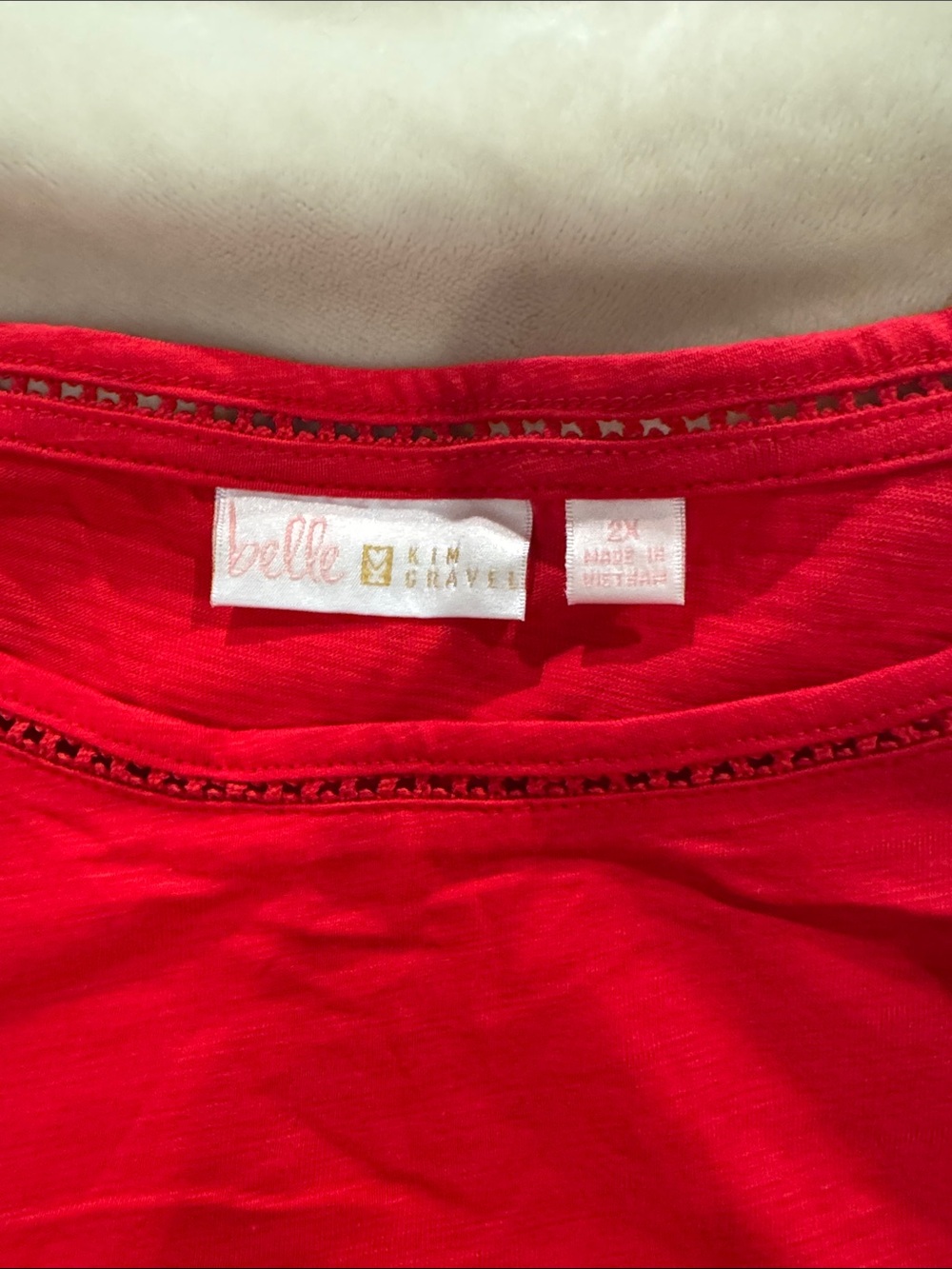 Belle by Kim Gravel Red Top